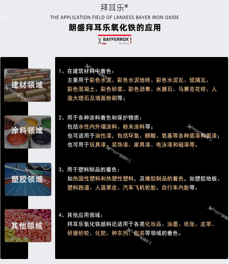 拜耳樂氧化鐵顏料應用案例